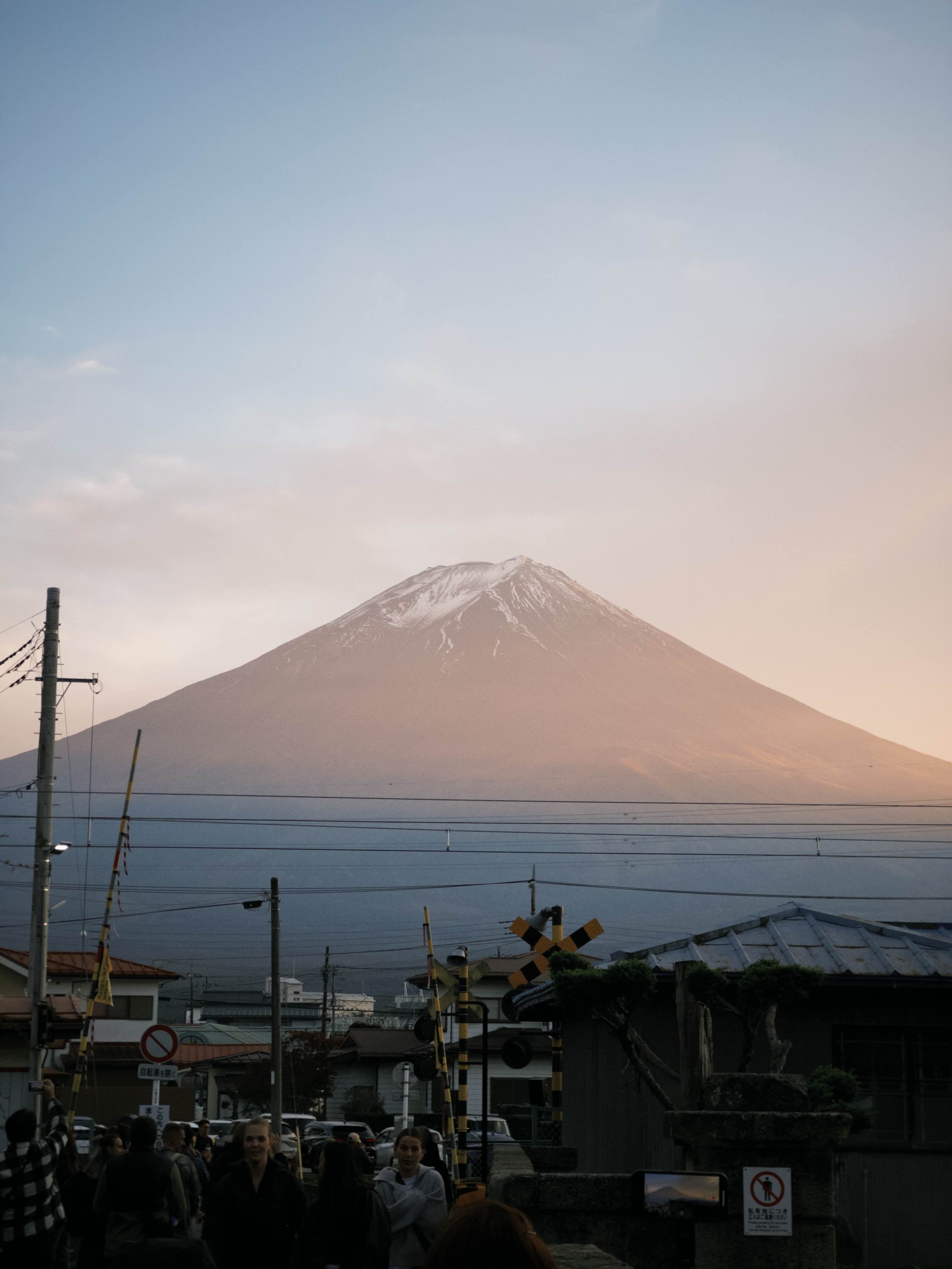Mount Fuji at dusk